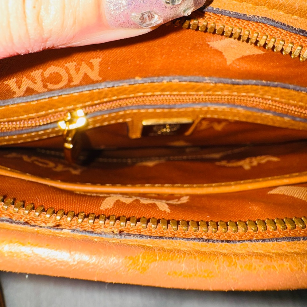 MCM Cognac Visetos Monogram Crossbody Bag - Picture 11 of 15